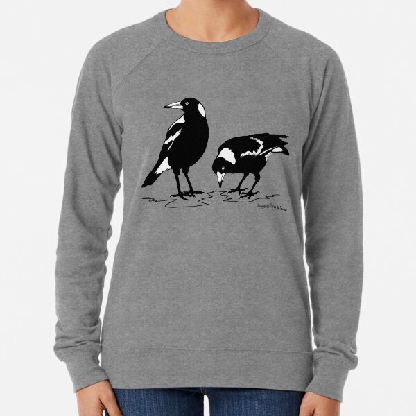 Aperçu de l'œuvre Tee-shirt MAGPIES - pie australienne art graphique créée et vendue par pavlovais.