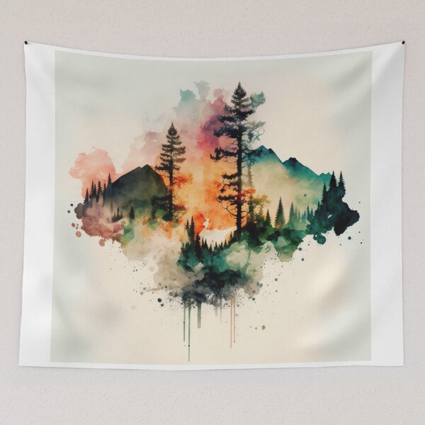 Item preview, Relaxing Watercolor #48 designed and sold by Avocado Design Studio.