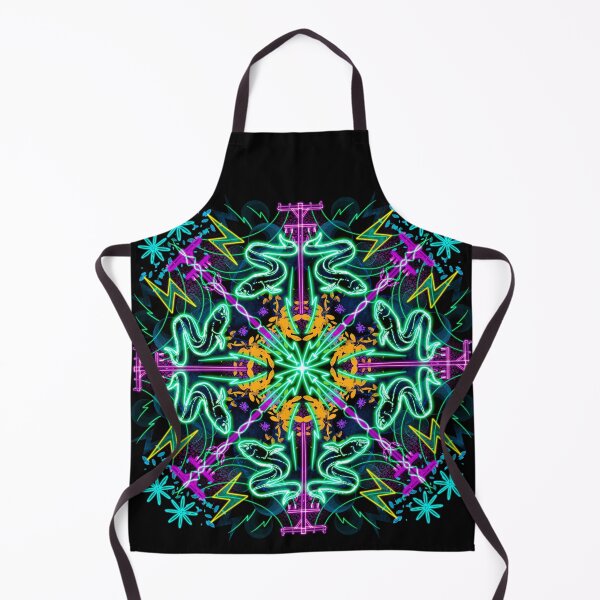 Item preview, Neon Mandala Flower Abstract designed and sold by Chatchot.