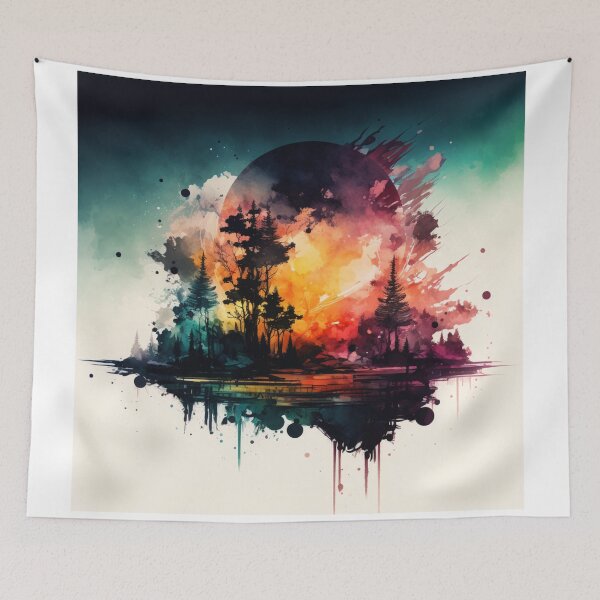 Item preview, Relaxing Watercolor #51 designed and sold by Avocado Design Studio.