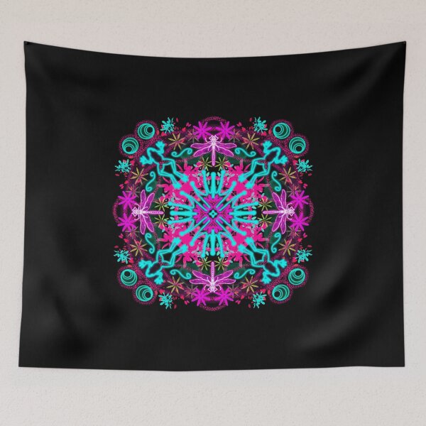 Item preview, Neon Mandala Flower Abstract designed and sold by Chatchot.