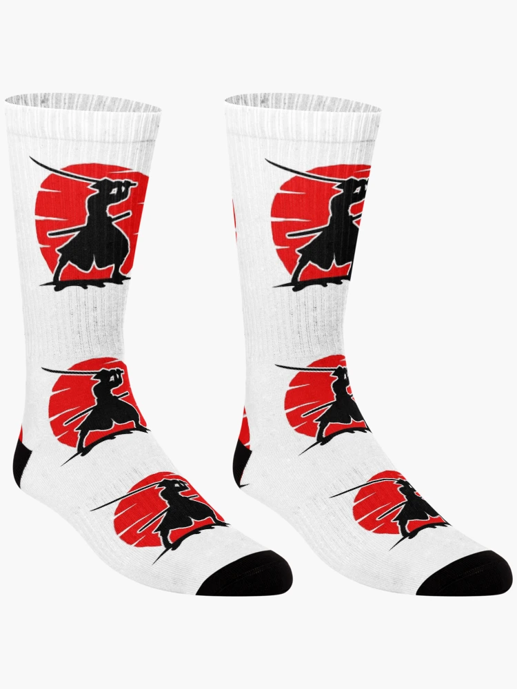 Thumbnail 3 of 5, Socks, samurai warrior designed and sold by RIXXI HEY CO..
