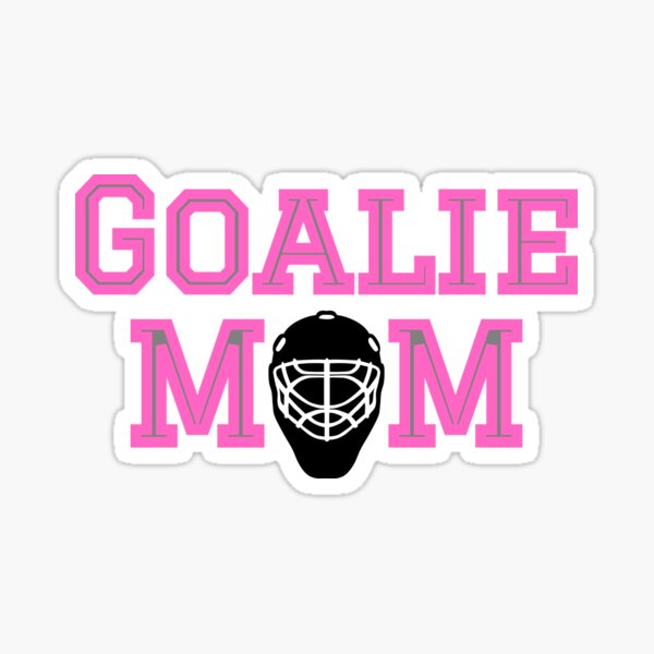 “Hockey Goalie Mom pink” Sticker for Sale by cmd-art | Redbubble