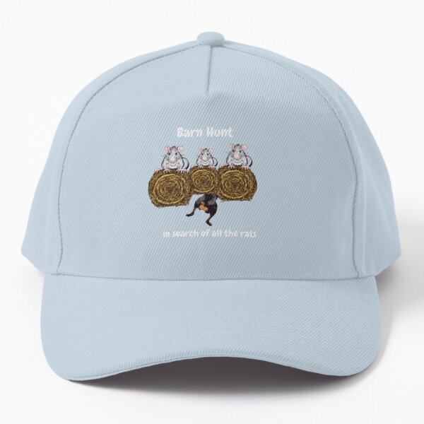  Funny Barn Hunt - in search of all the rats with a Docked Tail Rottweiler Baseball Cap