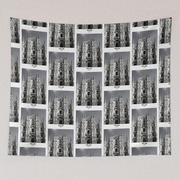 Item preview, Milan Italy Dorm Room Essentials Minimalist Poster Design  designed and sold by SirajDecors.