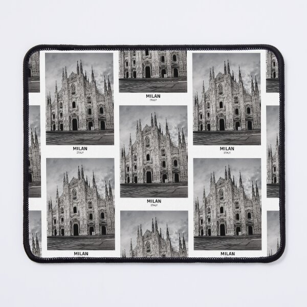 Item preview, Milan Italy Dorm Room Essentials Minimalist Poster Design designed and sold by SirajDecors.