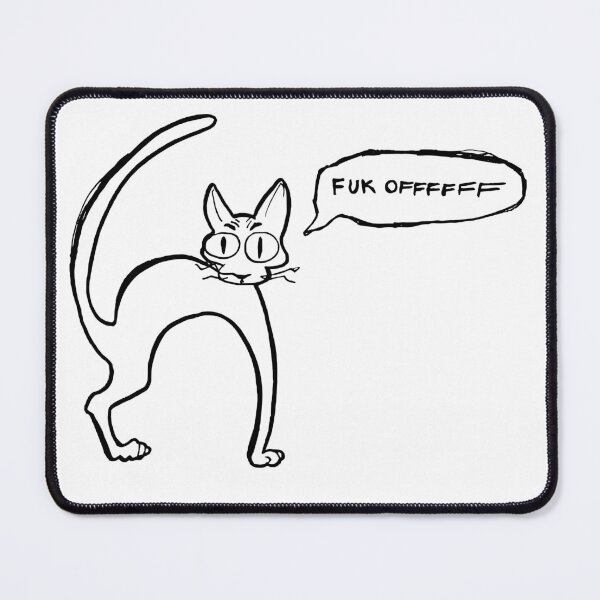 Item preview, Pissed off cat designed and sold by nnakaomi.