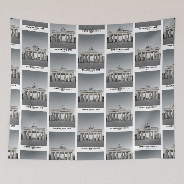Item preview, Brandenburg Gate Berlin Dorm Room Essentials Minimalist Poster Design  designed and sold by SirajDecors.