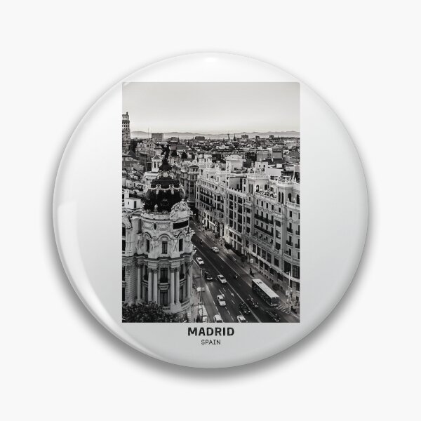Item preview, Madrid Spain Dorm Room Essentials Minimalist Poster Design  designed and sold by SirajDecors.