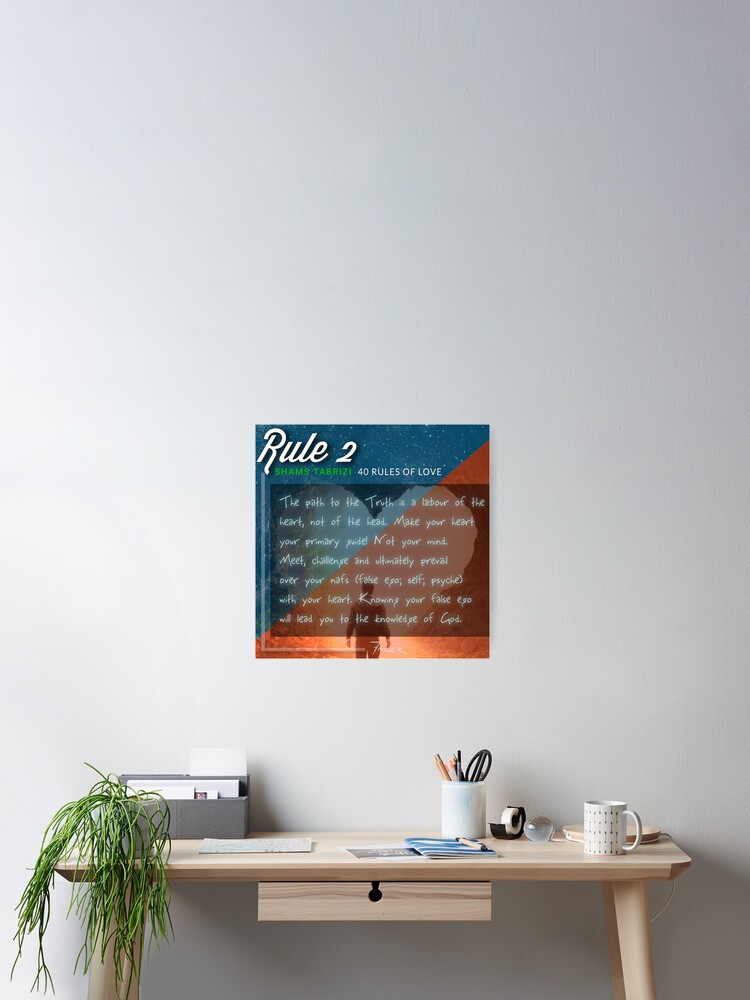 Thumbnail 1 of 3, Poster, 40 RULES OF LOVE - 2 designed and sold by Fakier.