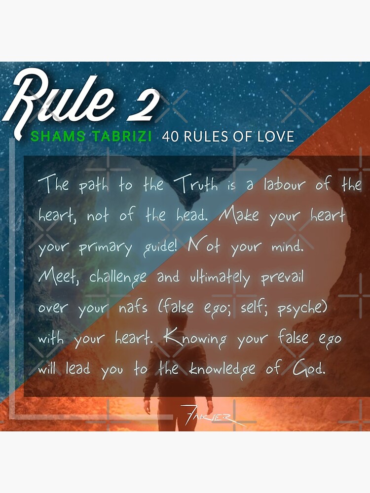 Thumbnail 3 of 3, Poster, 40 RULES OF LOVE - 2 designed and sold by Fakier.