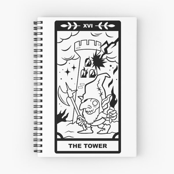 Item preview, Redcap x The Tower - Black Lines designed and sold by CryptidCoven.
