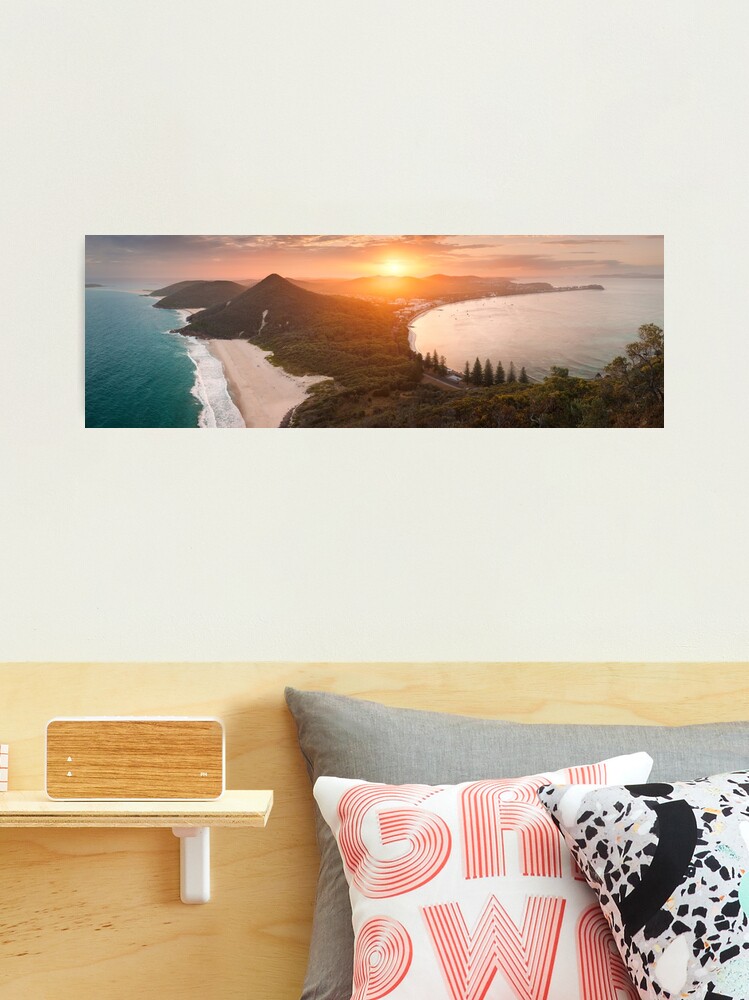 Thumbnail 2 of 3, Photographic Print, Shoal Bay from Tomaree Head, New South Wales, Australia designed and sold by Chockstone.