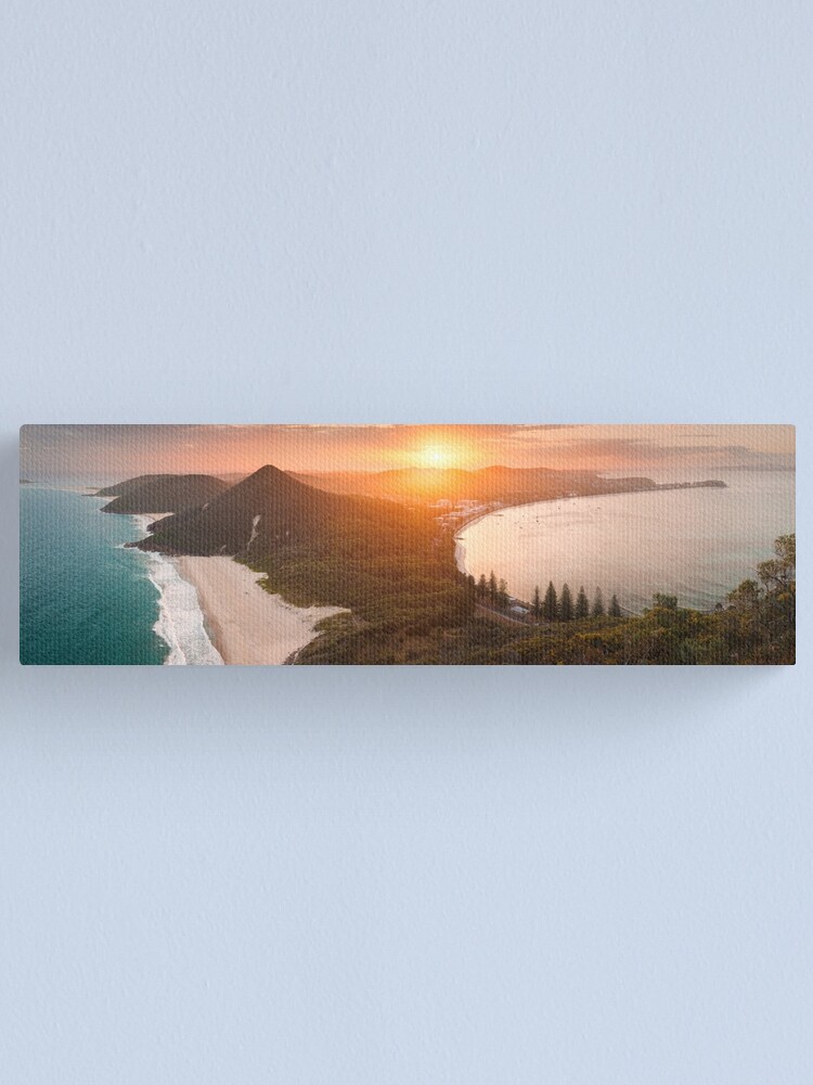 Thumbnail 1 of 3, Canvas Print, Shoal Bay from Tomaree Head, New South Wales, Australia designed and sold by Chockstone.