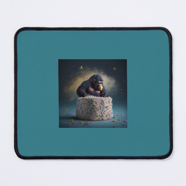 Item preview, Gorilla in Banana Sugar Plum Cake with Sprinkles designed and sold by Bleknervin.