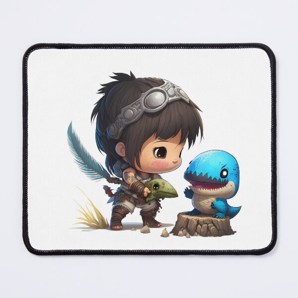 Item preview, Survival Character feeding a Fish to baby Dino designed and sold by RaOsiris.