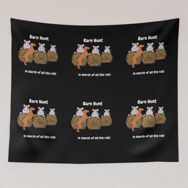 Item preview, Funny Barn Hunt - in search of all the rats with a Wirehaired Vizsla dog designed and sold by Just4doglovers.