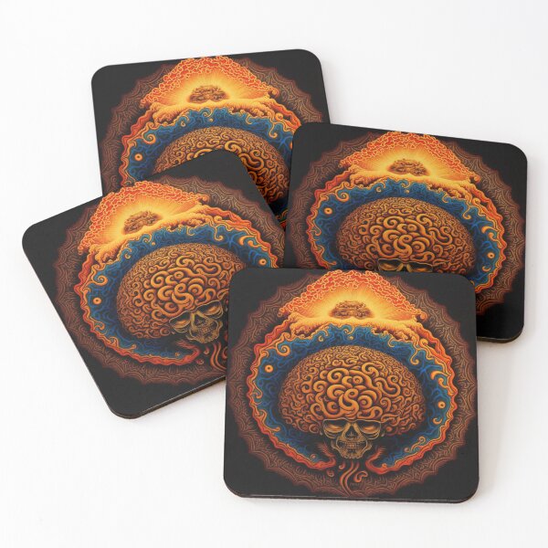 Item preview, Mind blown psychedelic skull tattoo art #2 designed and sold by Christolamber.