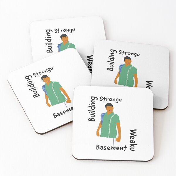 Item preview, Building Strong, basement weak, funny art designed and sold by Uduppu Kadai.