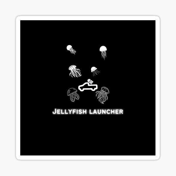 "Mechanic memes Jellyfish launcher button" Sticker for Sale by caileag