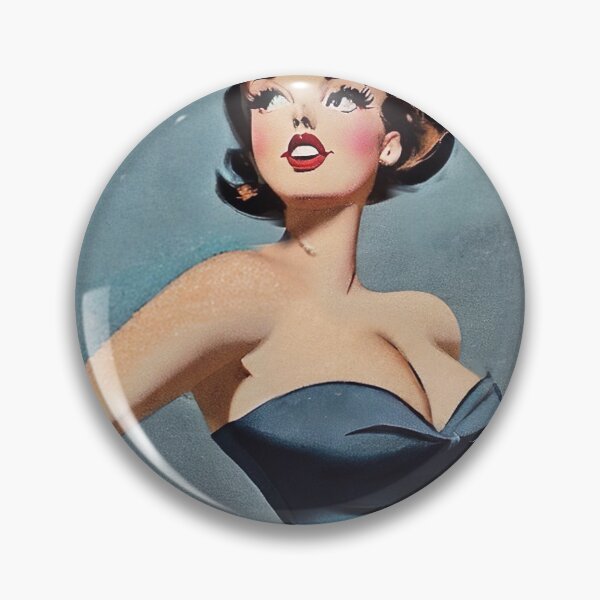 Item preview, Blue Sixties Pinup Girl designed and sold by cutestpinups.