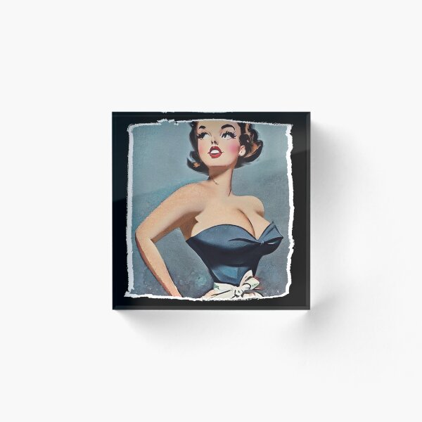 Item preview, Blue Sixties Pinup Girl designed and sold by cutestpinups.