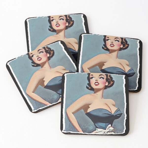 Item preview, Blue Sixties Pinup Girl designed and sold by cutestpinups.