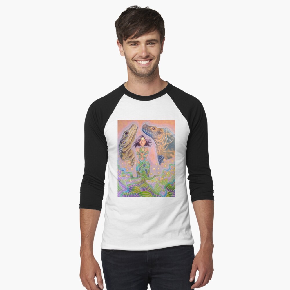 Item preview, Baseball ¾ Sleeve T-Shirt designed and sold by AngelaDeRiso.