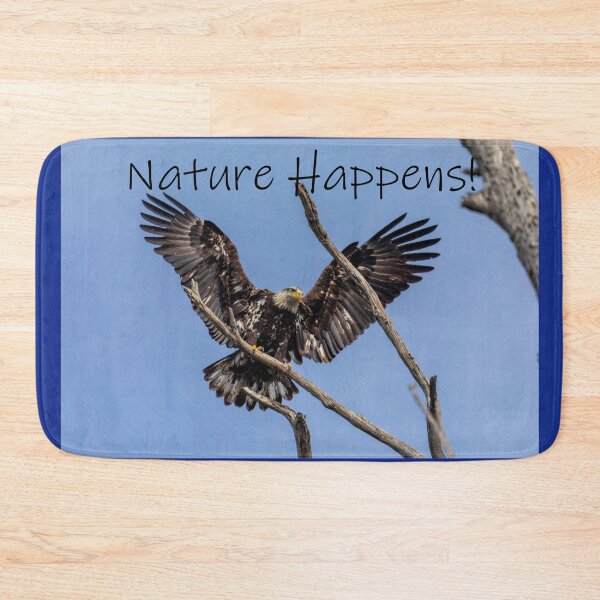 Item preview, Nature Happens! Featuring a beautiful, juvenile, Bald Eagle designed and sold by PsychoAlien.com.