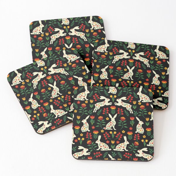 Item preview, folk rabbit  designed and sold by chiara-de-david.