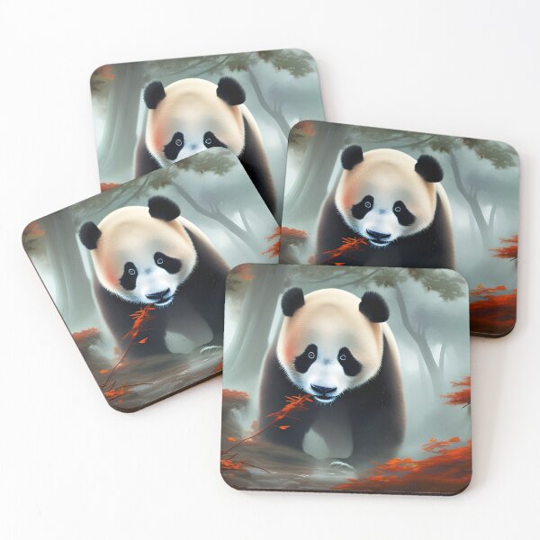 Item preview, Panda walking through Autumn Forest designed and sold by MIGSZ.