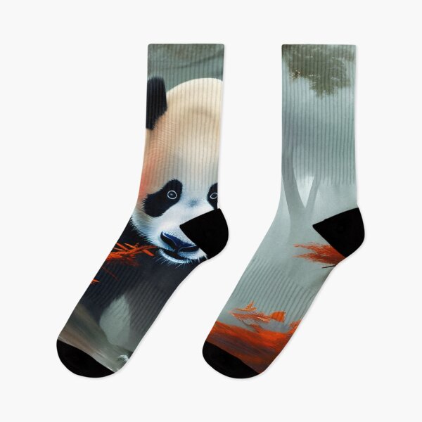 Item preview, Panda walking through Autumn Forest designed and sold by MIGSZ.