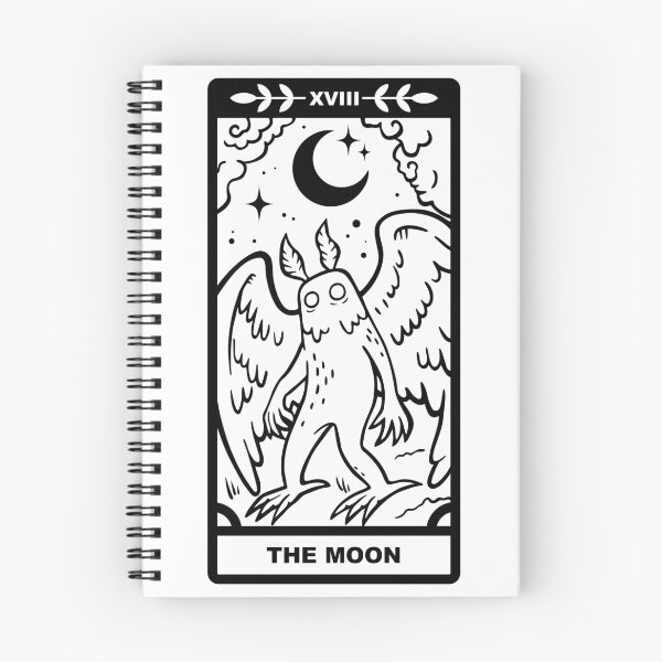 Item preview, Mothman x The Moon - Black Lines designed and sold by CryptidCoven.