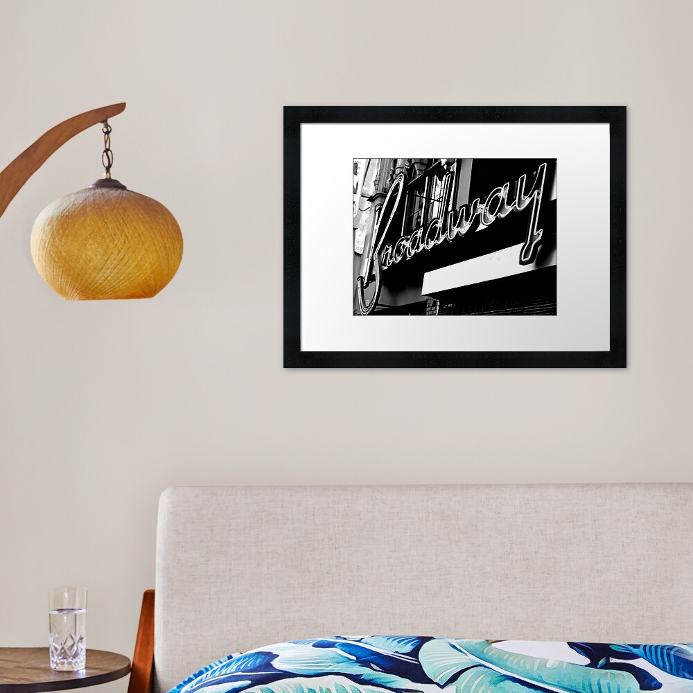 Vintage Broadway Framed Art Print