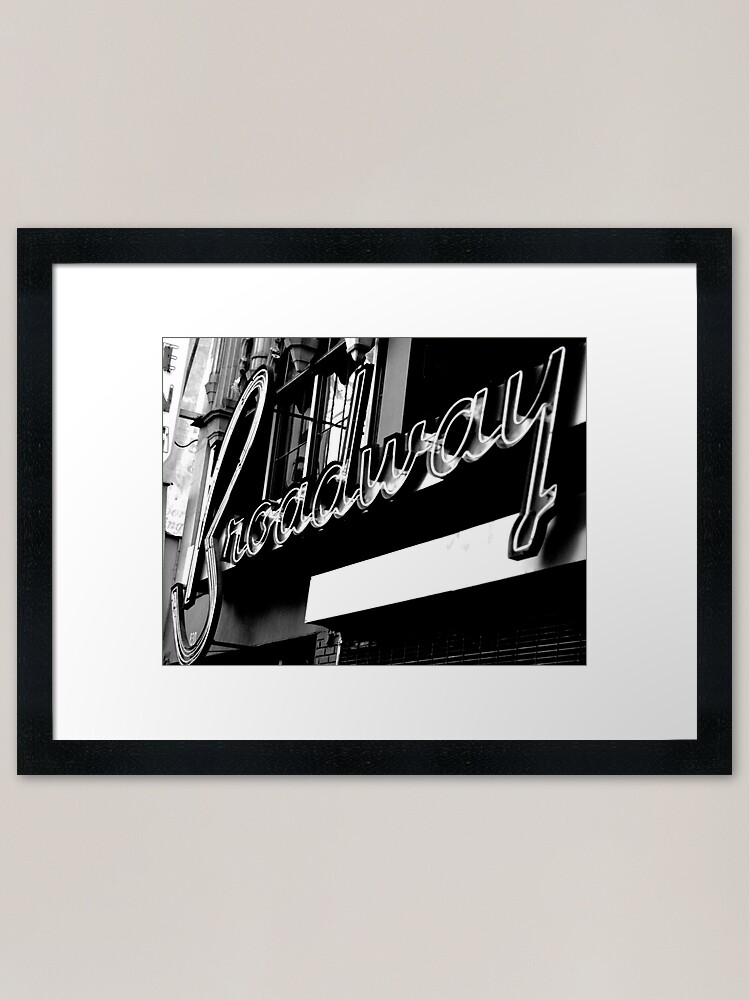 Alternate view of Vintage Broadway Framed Art Print