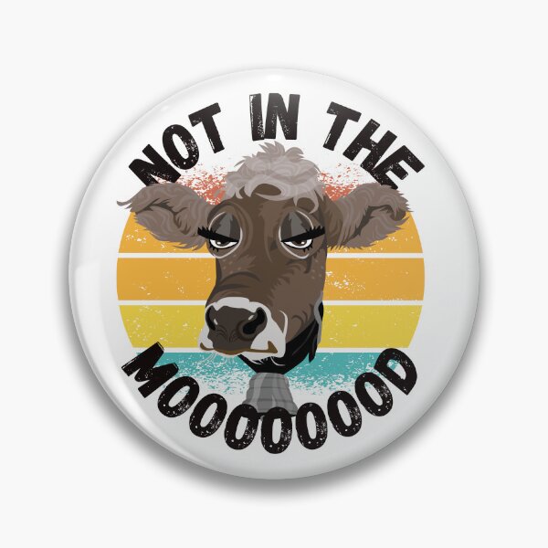 Artikelvorschau, Weiße Version von Grumpy Brown Farm Cow ist nicht in der Stimmung entworfen und verkauft von FarmsteadAcers.