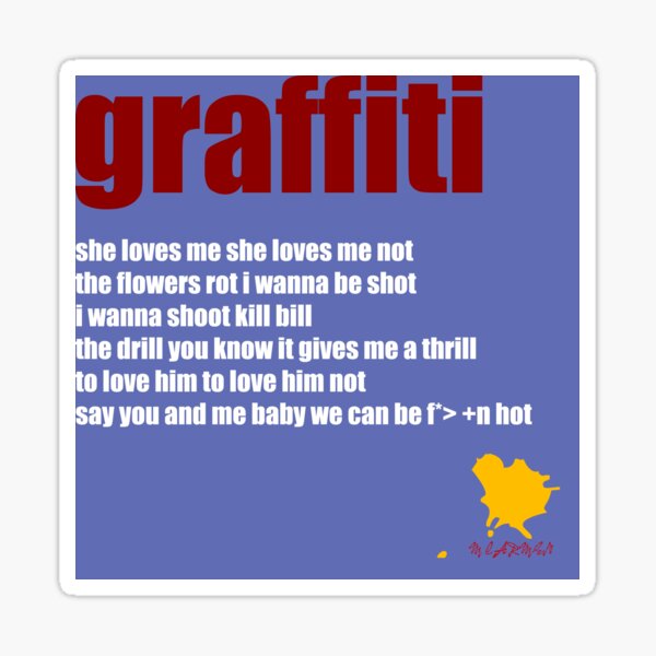 Item preview, graffiti designed and sold by MAGDALENE CARMEN.