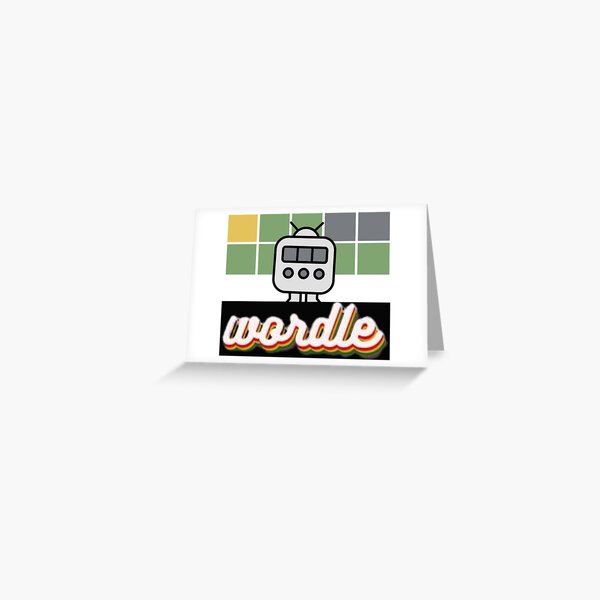Vista previa del artículo con la obra «Resultados de Wordle», diseñado y vendido por sagestar.