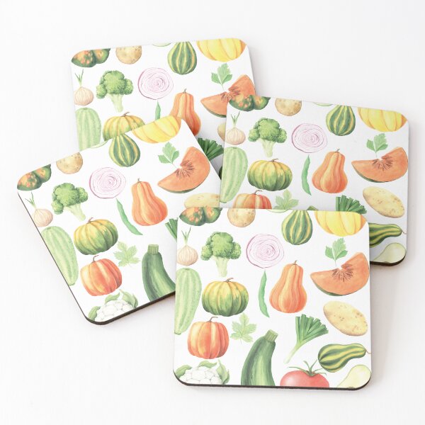 Item preview, Vegetarian Vegan Plant Based Squash and Avocado Veggie Pattern designed and sold by mysticblvd.