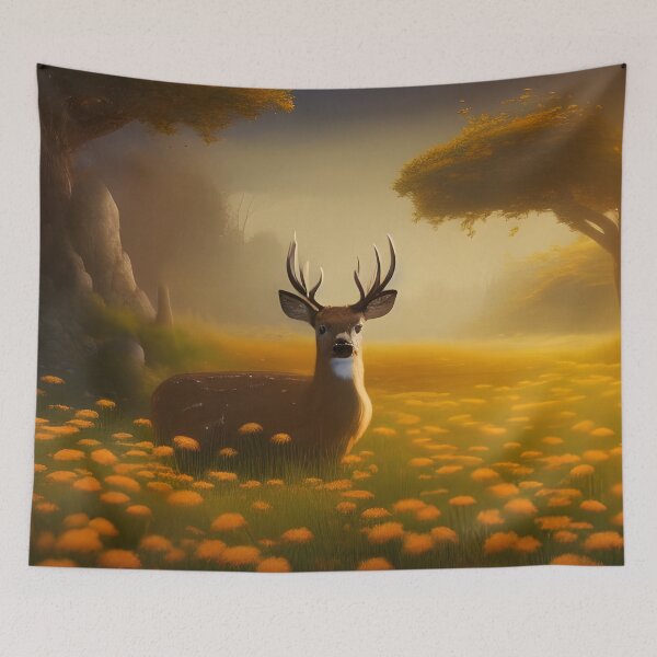 Item preview, Deer in a Feild designed and sold by MIGSZ.