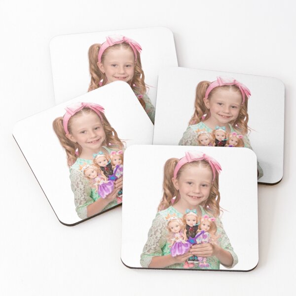 Item preview, like Nastya dolls | nastya holding three dolls with cute smile designed and sold by theJuniorJams.