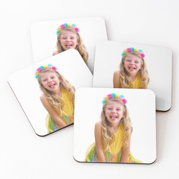 Item preview, Like Nastya with a flower crown and wearing a yellow dress with a funny expression designed and sold by theJuniorJams.