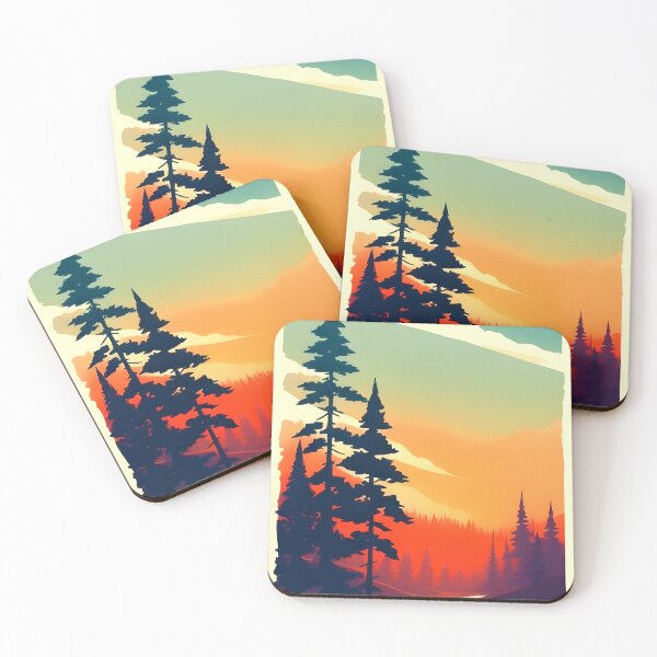 Item preview, Add a Touch of Beauty and Tranquility to Your Home with Our Wide Range of Gorgeous Minimalist Forest Landscape Prints designed and sold by supeart.