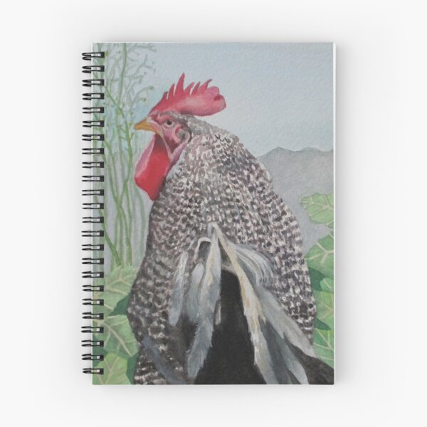 Item preview, "Dominion", rooster in gouache designed and sold by RachLuna.