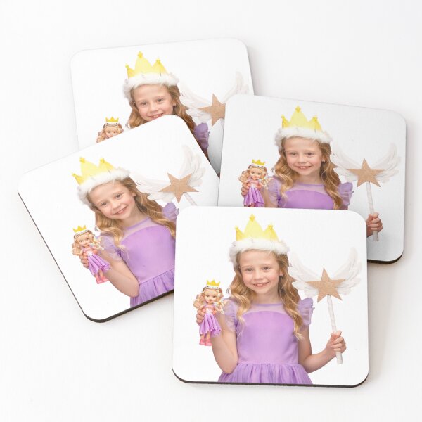 Item preview, like Nastya as a fairy with a magic wand and holding a doll with crown on head designed and sold by theJuniorJams.
