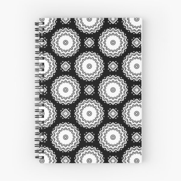 Item preview, Abstract black and white mandala shapes pattern designed and sold by mrhighsky.