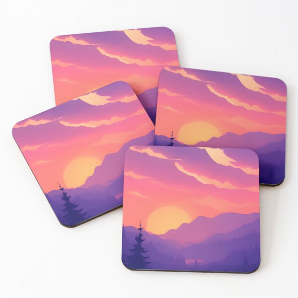 Item preview, Enhance Your Space with Our Stunning Minimalist Landscape Mountain Trees Prints designed and sold by supeart.