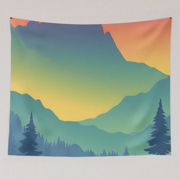 Item preview, Add a Touch of Beauty and Tranquility to Your Life with Our Stunning Minimalist Matte Painting of Bavarian Alps Prints designed and sold by supeart.