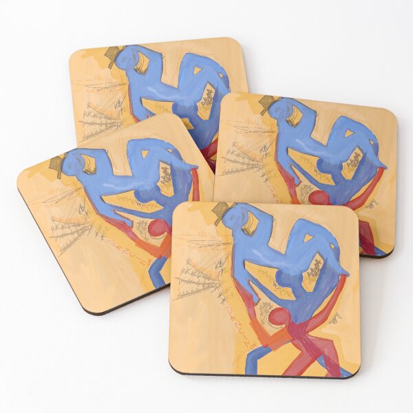 Item preview, dancing abstract painting neo-expressionism designed and sold by KARTICK DUTTA.