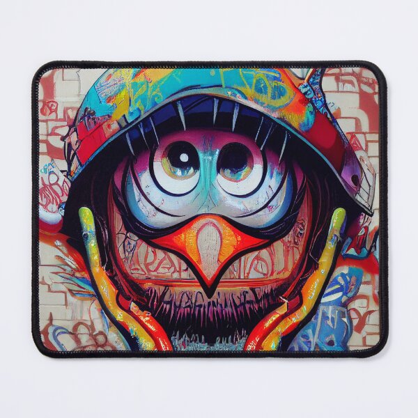 Item preview, a painting of a bird wearing a hat designed and sold by DesignAtYO.